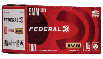 FED CHAMP 9MM 115GR FMJ 100/500