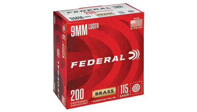 FED CHAMP 9MM 115GR FMJ 200/1000