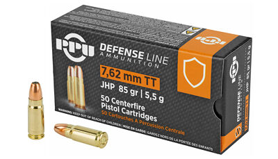 PPU 7.62 TOKAREV JHP 85GR 50/500
