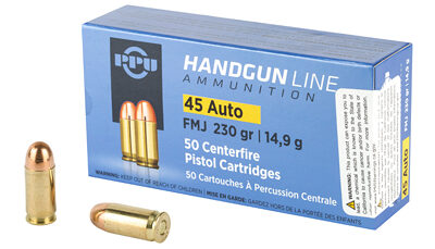 PPU 45ACP FMJ 230GR 50/500