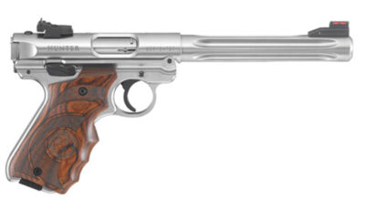 RUG MARK IV TARGET 22LR 6.88 FLTD SS WOOD FOS 1