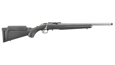 RUG AMERICAN RIMFIRE SS 22MAG 18 TB BLK SYN 9RD