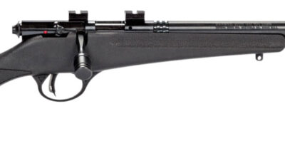 Savage Arms 13834 Rascal FLV-SR Youth 22 LR 1rd 16.12" Matte Blued Heavy Barrel, Matte Blued Carbon Steel Receiver, Black Synthetic Stock, Right Hand