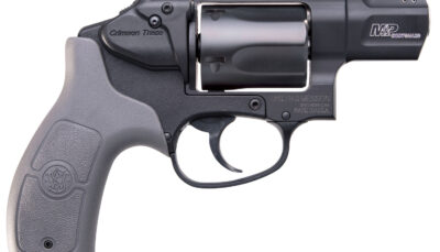 Smith & Wesson 12058 M&P Bodyguard *MA Compliant 38 S&W Spl +P 5 Shot 1.88" Black PVD Barrel/Cylinder, Matte Black Aluminum J-Frame, Gray Polymer Grip, Includes Crimson Trace Red Laser