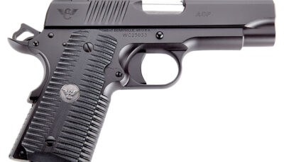 Wilson Combat ACPCP45 ACP Compact SAO 45 ACP 4" 7+1 Black Armor-Tuff Carbon Steel Black G10 Eagle Claw Grip