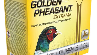 Fiocchi 12GPX4 Golden Pheasant Extrema 12Gauge 2.75" 1 3/8oz 4Shot 25 Per Box/10 Case