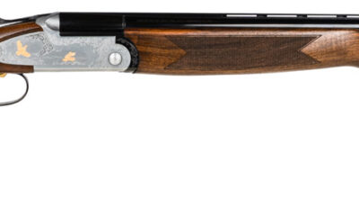 F.A.I.R. FRS6922028 SLX 692 Gold Full Size 20 Gauge Break Open 3" 2rd 28" Blued Over/Under Vent Rib Barrel, Silver Stainless Steel w/Gold Engraved Receiver, Fixed Walnut Stock, Right Hand