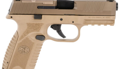 FN 66100742 509M MRD Mid-Size 9mm Luger 10+1 4" Black Recessed Crown Barrel, Flat Dark Earth PVD Optic Ready/Serrated Steel Slide, Flat Dark Earth Polymer Frame w/Picatinny Rail, Ambidextrous