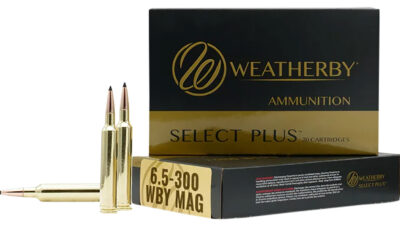 Weatherby R653156EH Select Plus 6.5x300WthbyMag 156gr Berger Extreme Outer Limits Elite 20 Per Box/10 Case