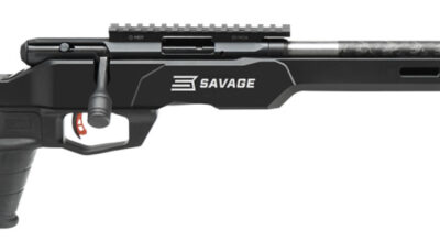 Savage Arms 70856 B Series Precision Lite Full Size 17 HMR 10+1 18" Carbon Fiber Heavy Barrel, Matte Black Picatinny Rail Carbon Steel Receiver, M-LOK Handguard, Black MDT Chassis Aluminum Stock, Blac