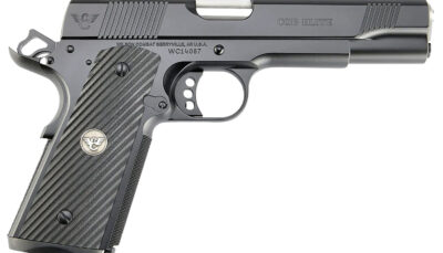Wilson Combat CQBEFS9 CQB Elite 9mm Luger 10+1 5" Match Grade Barrel, Black Serrated Carbon Steel Slide, Black Armor-Tuff Carbon Steel Frame w/Beavertail, Black G10 Grip