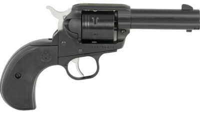 Ruger 2015 Wrangler  22 LR 6 Shot 3.75" Black Cerakote Steel Barrel, Black Cerakote Aluminum Frame, Black Cerakote Cylinder, Black Birdshead Grip, Exposed Hammer