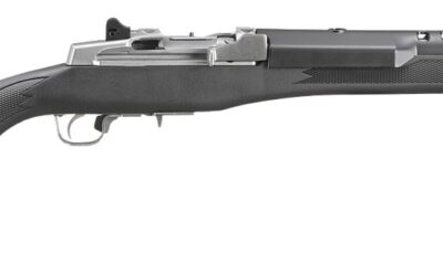 Ruger 5805 Mini-14 Ranch 223 Rem/5.56 NATO 5+1 18.50" Matte Stainless Steel Barrel, Matte Stainless Steel Drilled & Tapped Receiver, Black Synthetic Fixed Stock, Right Hand