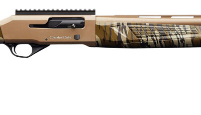 Charles Daly 930313 601 12 Gauge 4+1 3" 24" Vent Rib Barrel, Flat Dark Earth Aluminum Receiver, Mossy Oak Bottomland Synthetic Stock, Fiber Optic Front/Picatinny Rail Rear, Includes 3 Choke Tubes