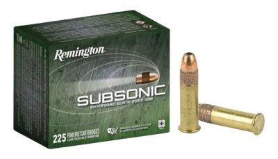 Remington Ammunition 21249 Subsonic Rimfire 22LR 40gr Hollow Point 225 Per Box/10 Case
