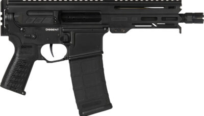 CMMG 55A938FAB Dissent 5.56x45mm NATO 30+1 6.50", Black Cerakote Rec, OEM Grip, Picatinny Buffer Adapter, Zeroed Drop-In Single Stage Trigger