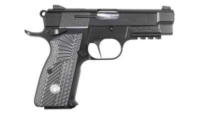 EAA GIRSAN 390446 MC P35PI OPS 9mm Luger 15+1 3.88" Matte Black Optic Ready/Serrated Steel Slide, Matte Black Steel Frame w/Accessory Rail & Beavertail Black Textured G10 Grips Ambidextrous