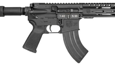 Diamondback DB1912O001 DB15  7.62x39mm 28+1 7", Black, Carbon Lower, 6" M-LOK Handguard, Padded Buffer Tube, Magpul Grip