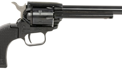 Heritage Mfg RR22B6PGHOL Rough Rider  22 LR 6 Shot, 6.50" Black Oxide Steel Barrel, Black Oxide Zinc Alloy Frame, Black Oxide Cylinder, Black Polymer Grip, Exposed Hammer