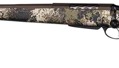 Tikka JRTXVW418R10 T3x Lite 270 Win 3+1 22.40" Fluted/Threaded, Midnight Bronze Cerakote Barrel/Rec, Veil Wideland Synthetic Stock, Interchangeable Grip, Muzzle Brake Left Hand