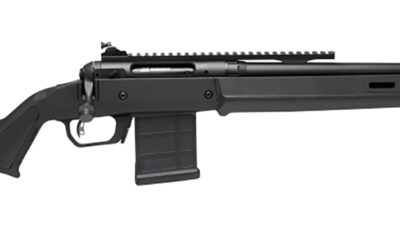 Savage Arms 58178 110 Scout Full Size 450 Bushmaster 5+1 16.50" Matte Black Threaded Barrel, Picatinny Rail Carbon Steel Receiver, Black Magpul Hunter Synthetic Stock,