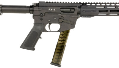 FREEDOM ORDNANCE FX9P8SBM FX-9 9mm Luger 31+1 8" Black Nitride Steel Barrel, M-LOK Handguards, Black Anodized Aluminum Picatinny Rail Receiver, Black SB Mini Brace, AR15 Grip