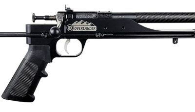 Keystone KSA2192 Precision 6061 Overlander Pack Rifle 22 WMR Single Shot 16.12" Carbon Fiber Threaded Barrel, Black Anodized Picatinny Rail Aluminum Receiver, Aluminum/Carbon Fiber Adjustable Skeleton