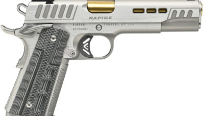 Kimber Mfg.,inc 3000423CA Rapide Dawn (CA) (MA) 45 ACP 8+1 5" KimPro Silver Front and Rear Serrations Stainless Steel Slide Gray/black Rapide G10 Grip