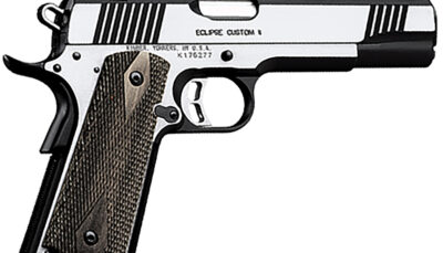 Kimber Mfg.,inc 3200122CA Eclipse Custom II (CA) 10mm 8+1 5 Brush Polished Front Serrations Stainless Steel Slide Laminated Gray/Black Double Diamond Grip