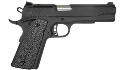 Rock Island 57180 GI  10mm 8+1 5" Matte Black Steel Barrel, Optic Cut/Serrated Steel Slide, Steel Frame, Black Rubber Grip