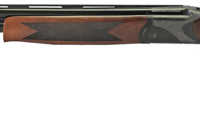 Iver Johnson Arms IJ60012 IJ600  12 Gauge Break Open 3" 2rd 28" Over/Under Vent Rib Barrel, Matte Black Chromed w/Engraving Steel Receiver, Fixed Walnut Checkered Wood Stock & Forend