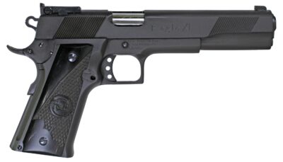 Iver Johnson Arms EAGLEXL10DS Eagle XL Full Size Frame 10mm Auto 15+1 6" Stainless Steel Barrel, Matte Black Steel Long/Serrated Slide, Black Steel Frame w/Beavertail, G10 Grip