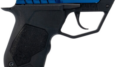Taurus 1-22TUC13BL 22TUC Micro-Compact Frame 22 LR 9+1 2.50" Polished Blue PVD Steel Tip-Up Barrel, Blue PVD Serrated Stainless Steel Slide, Black Polymer Frame, Black Polymer Grip