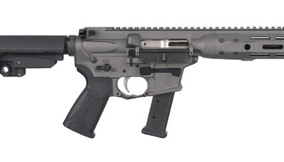 LWRC ICP9TG8SBA3 IC-9 9mm Luger 8.50" 33+1 Black Nitride Threaded Barrel, Tungsten Anodized Aluminum Picatinny Rail Receiver, SB Tactical SBA3 Brace, LWRC Ultra Combat Grip, Ambidextrous