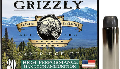 Grizzly Ammo GC45C4 45Colt 265gr Wide Flat Nose Gas Check 20 Per Box/10 Case