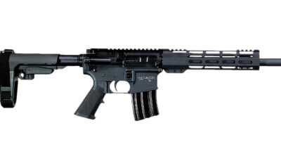 Alexander Arms PHI50ST Highlander  50 Beowulf 7+1 12" Black Fluted Threaded Barrel, Black Anodized Picatinny Rail Receiver, SB Tactical SBA3 Brace, Black Ergo Grip