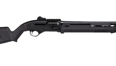 Langdon Tactical Tech LTT1301ZMBLK Beretta 1301 3" 7+1 18.50" Black Anodized Aluminum Receiver, Black Magpul Polymer Stock, Modified Magpul Zhukov Forend