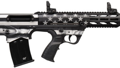 Gforce Arms GFY1USG GFY-1 USA 12 Gauge Semi-Auto 3" 5+1 18.50" Black Threaded Barrel, B&W American Flag Aluminum Receiver w/Picatinny Rail, B&W American Flag Bullpup Polymer Stock, Black Polymer Grip