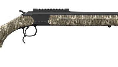 Retay USA GML20BTL Gamelander 20 Gauge Single Shot 3" 1rd Black Deep Bore Barrel, Black Drilled & Tapped Receiver w/Picatinny Rail, Adj LOP Bottomland Synthetic Stock