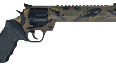 Taurus 2-357081RH-DTSC Raging Hunter Large 357 Mag/38 Special +P 7 Shot 8.37" Camo Picatinny Rail/Ported Barrel, Matte Black Cylinder, Camo Alloy Steel Frame, Transfer Bar Safety, Exposed Hammer