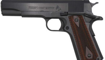 Colt Mfg O1911C38RB Government 38 Super 9+1 5" National Match Barrel, Blued Carbon Steel Serrated Slide, Blued Carbon Steel Frame w/Beavertail