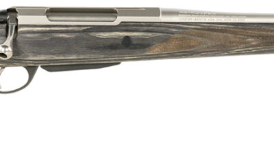 Tikka JRTXG37122MT T3x Laminated Full Size 7mm PRC 3+1 22.40" Stainless Threaded Barrel, Stainless Steel Drilled & Tapped Receiver, Oil Gray Fixed Laminate Stock, Right Hand