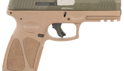 Taurus 1-G3B94BB G3  Full Size Frame 9mm Luger 17+1 4" Stainless Steel Barrel, Mil-Spec Green Cerakote Stainless Steel Serrated Slide, Brown Polymer Frame w/Picatinny Rail