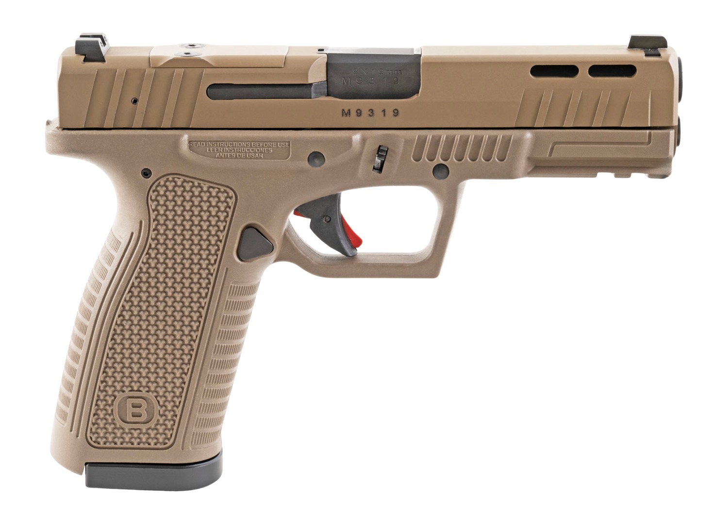 BERSA BP9FSFDEOR BP9 9MM OR 4.25"17R FDE
