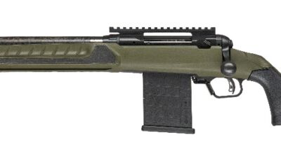 Savage Arms 32944 110 UltraLite Predator 6.5 Creedmoor 10+1 18" Carbon Fiber Barrel, Arca Rail Forend, Hunter Green AccuStock w/AccuFit V2 Synthetic Stock, Left Hand