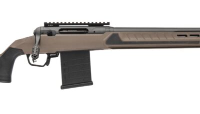 Savage Arms 32679 110 Core Tactical 300 Win Mag 5+1 24" Medium Heavy Fluted Barrel, Arca Rail Forend, Coyote Tan AccuStock w/AccuFit V2 Synthetic Stock, Right Hand