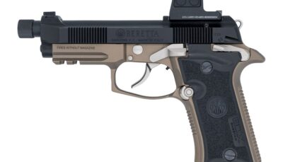 Langdon Tactical Tech 80X32BCBREZF Beretta Cheetah 80X Micro-Compact 32 ACP 13+1 4.40" Black Threaded Barrel, Black Nitride Carbon Steel Optic Ready/Serrated Slide, Black Cerakote Aluminum Frame w/Pic