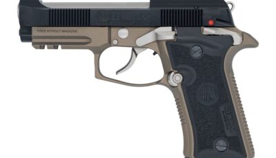 Langdon Tactical Tech 80X32ZCBBN Beretta Cheetah 80X 32 ACP 12+1 3.90" Inox Steel Barrel, Black Bruniton Carbon Steel Optic Ready/Serrated Slide, Bronze Cerakote Aluminum Frame w/Picatinny Rail, Textu