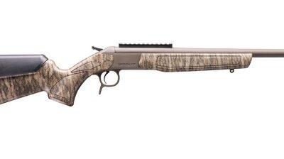 CVA CR4918MOBL Scout Spur 410 Gauge 1rd Patriot Brown Cerakote Steel barrel & Receiver w/Picatinny Rail, Mossy Oak Bottomland Synthetic Stock