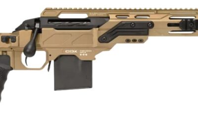 Cadex Inc CDXSSCOV308165CP20I2E1 CDX-SS Seven S.T.A.R.S. Covert Compact 308 Win 10+1 16.50" Black DLC Fluted Threaded Barrel, Hybrid Tan Cerakote Receiver w/Picatinny Rail, M-LOK Handguard, Hybrid Tan